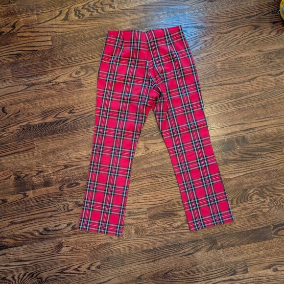 Plaid High Rise Crop Kick Pants - Picture 2 of 8